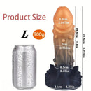 6.54in 7.68in 8.97in Soft Silicone Monster Spiked Dildo Thick Anal Plug Dildo