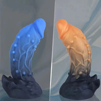 6.54in 7.68in 8.97in Soft Silicone Monster Spiked Dildo Thick Anal Plug Dildo