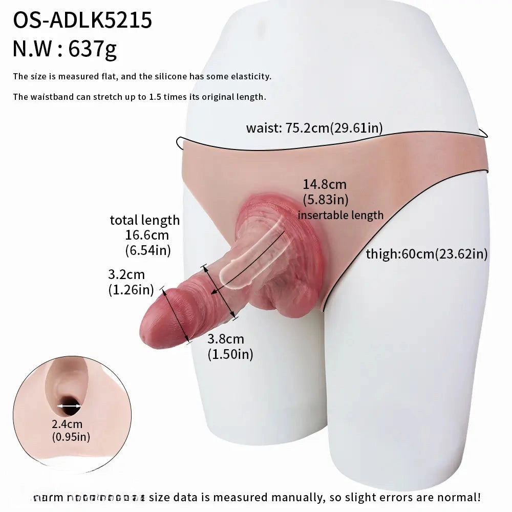 6.54in Hollow Sleeve Cock Strap on Dildo Dedicated Design Sex Toy