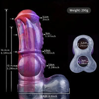 6.54in Silicone Anti-Detachment Ring Flexible Horse Dildo Cock Sleeve