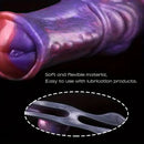 6.54in Silicone Anti-Detachment Ring Flexible Horse Dildo Cock Sleeve