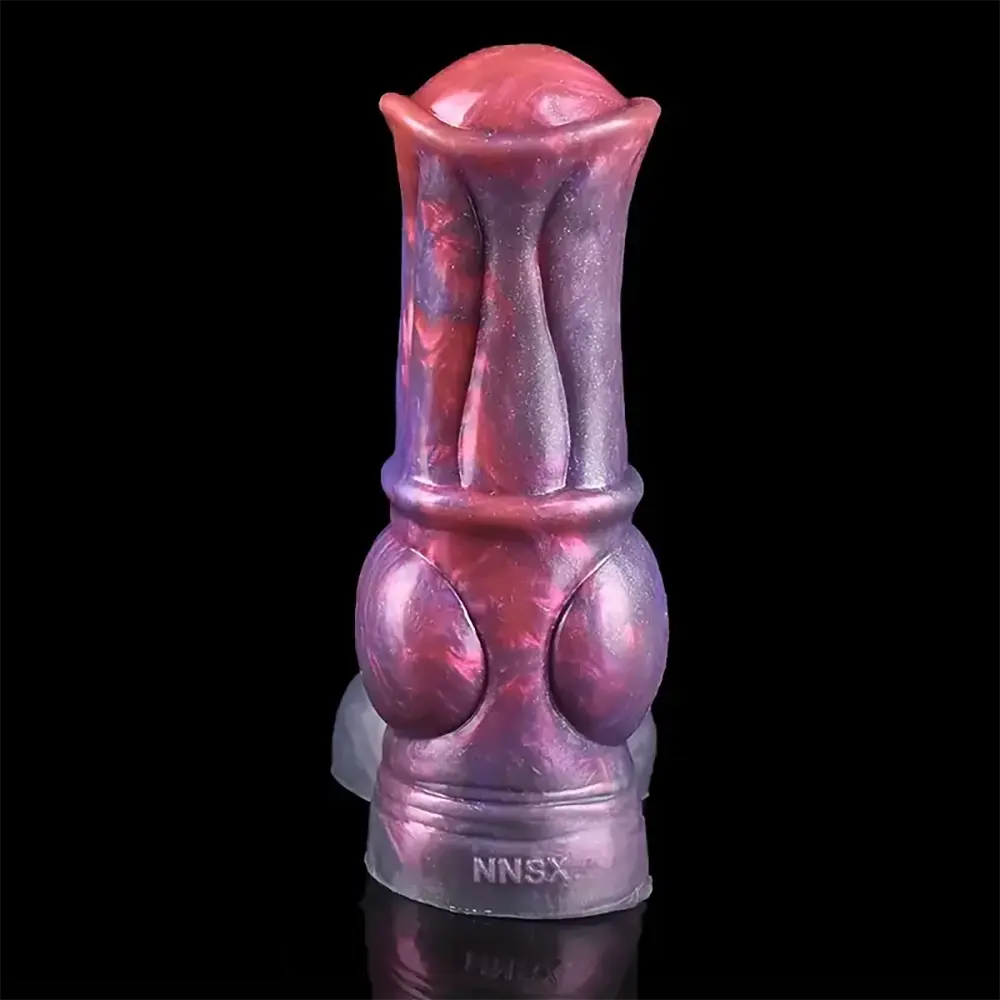 6.54in Silicone Anti-Detachment Ring Flexible Horse Dildo Cock Sleeve