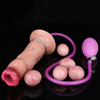 6.57in Silicone Ovipositor Expandable Dildo Realistic Foreskin Tunnel