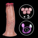 6.57in Silicone Ovipositor Expandable Dildo Realistic Foreskin Tunnel