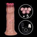 6.57in Silicone Ovipositor Expandable Dildo Realistic Foreskin Tunnel