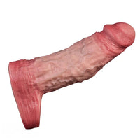 6.57in Vibrating Realistic Remote Silicone Hollow Dildo Sleeve Extender