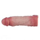 6.57in Vibrating Realistic Remote Silicone Hollow Dildo Sleeve Extender