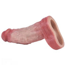6.57in Vibrating Realistic Remote Silicone Hollow Dildo Sleeve Extender