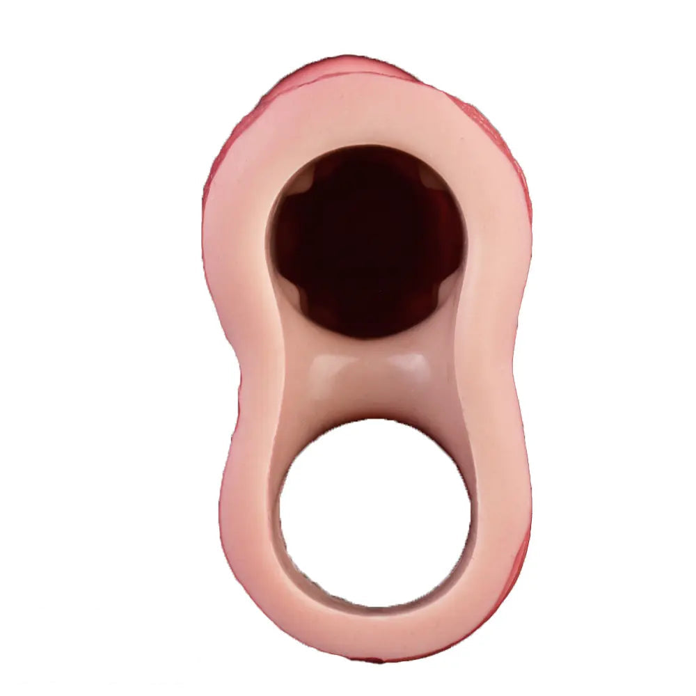 6.57in Vibrating Realistic Remote Silicone Hollow Dildo Sleeve Extender