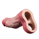 6.57in Vibrating Realistic Remote Silicone Hollow Dildo Sleeve Extender