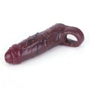 6.57in Wearable Uncut Cock Sleeve Hollow Penis Silicone Dildo Sleeve