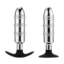 6.5in 6.3in Metal Dildo With Silicone Base For Anus Vagina Cold Sex