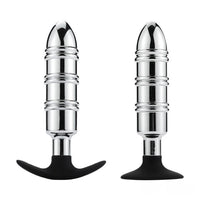 6.5in 6.3in Metal Dildo With Silicone Base For Anus Vagina Cold Sex