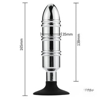 6.5in 6.3in Metal Dildo With Silicone Base For Anus Vagina Cold Sex