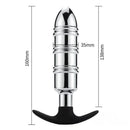 6.5in 6.3in Metal Dildo With Silicone Base For Anus Vagina Cold Sex