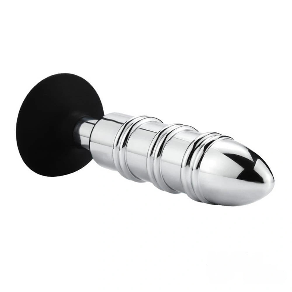 6.5in 6.3in Metal Dildo With Silicone Base For Anus Vagina Cold Sex