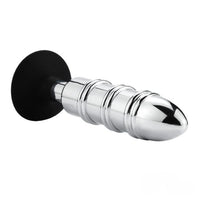 6.5in 6.3in Metal Dildo With Silicone Base For Anus Vagina Cold Sex