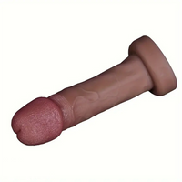 6.5in 7.09in 8.66in Sexy Big Head Silicone Soft Realistic Dildo