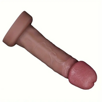 6.5in 7.09in 8.66in Sexy Big Head Silicone Soft Realistic Dildo