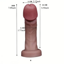 6.5in 7.09in 8.66in Sexy Big Head Silicone Soft Realistic Dildo