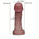 6.5in 7.09in 8.66in Sexy Big Head Silicone Soft Realistic Dildo