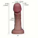 6.5in 7.09in 8.66in Sexy Big Head Silicone Soft Realistic Dildo