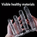 6.5in 7.28in Clear Soft Dildo For Women Men G-Spot Massager Sex Toy