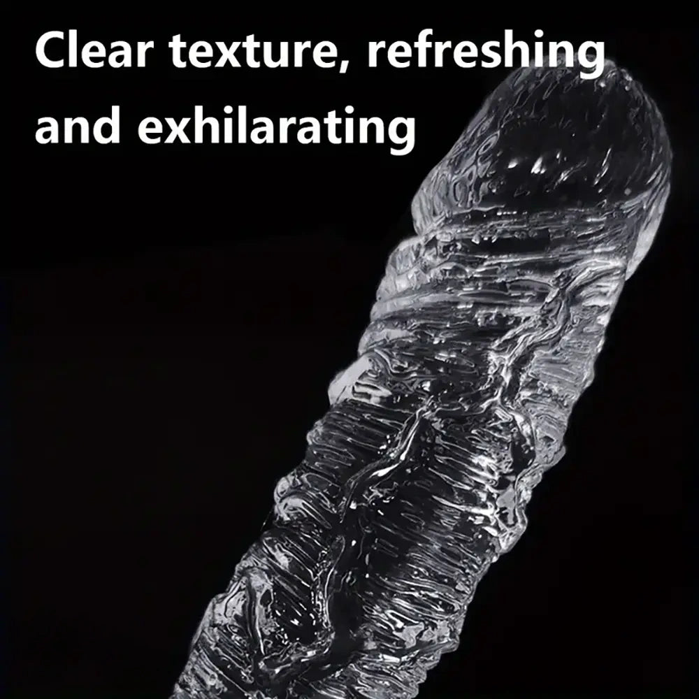 6.5in 7.28in Clear Soft Dildo For Women Men G-Spot Massager Sex Toy