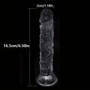 6.5in 7.28in Clear Soft Dildo For Women Men G-Spot Massager Sex Toy