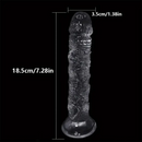 6.5in 7.28in Clear Soft Dildo For Women Men G-Spot Massager Sex Toy
