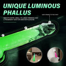 6.5in 7.3in 8.26in 9.44in Luminous Crystal TPE Soft Double-Layer Dildo