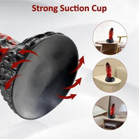 6.5in 7.48in 9.06in Monster Big Fantasy Soft Dildo For Hands-Free Play