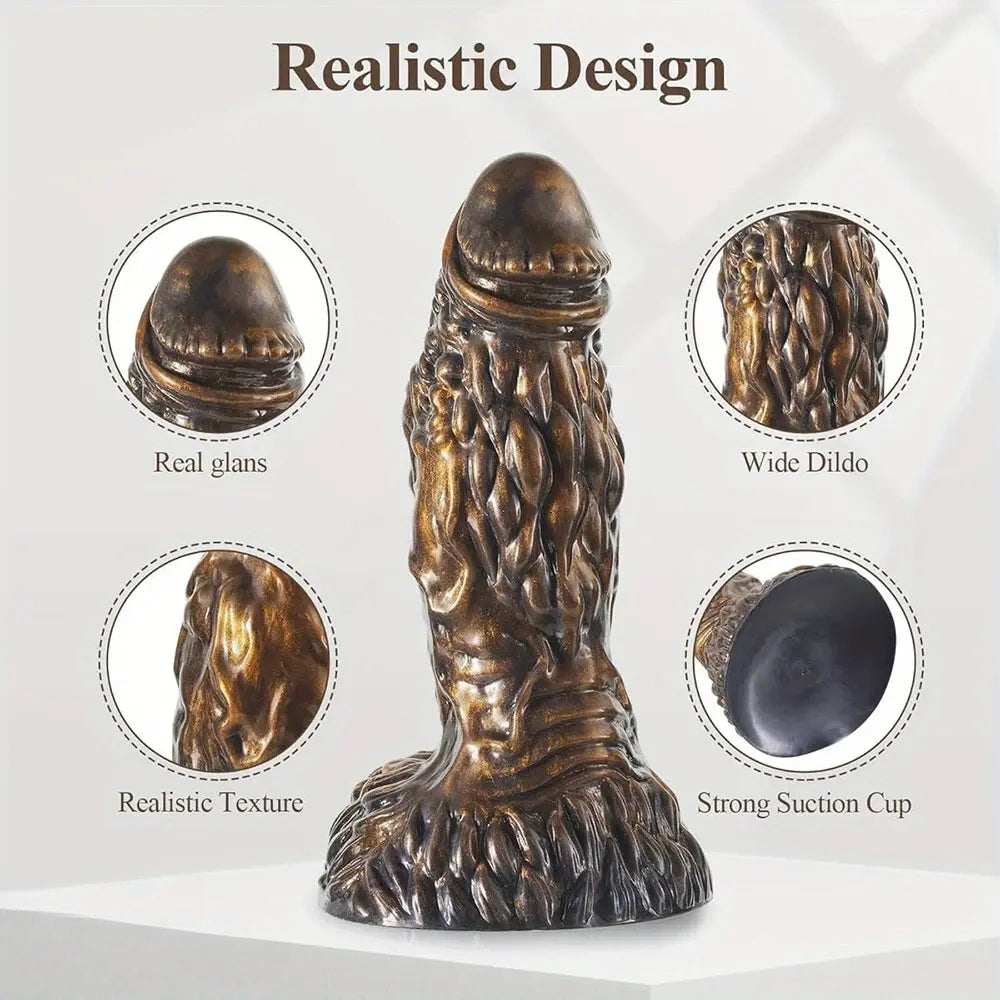 6.5in 7.48in 9.06in Monster Fantasy Thick Dual Density Dildo For Anal Sex