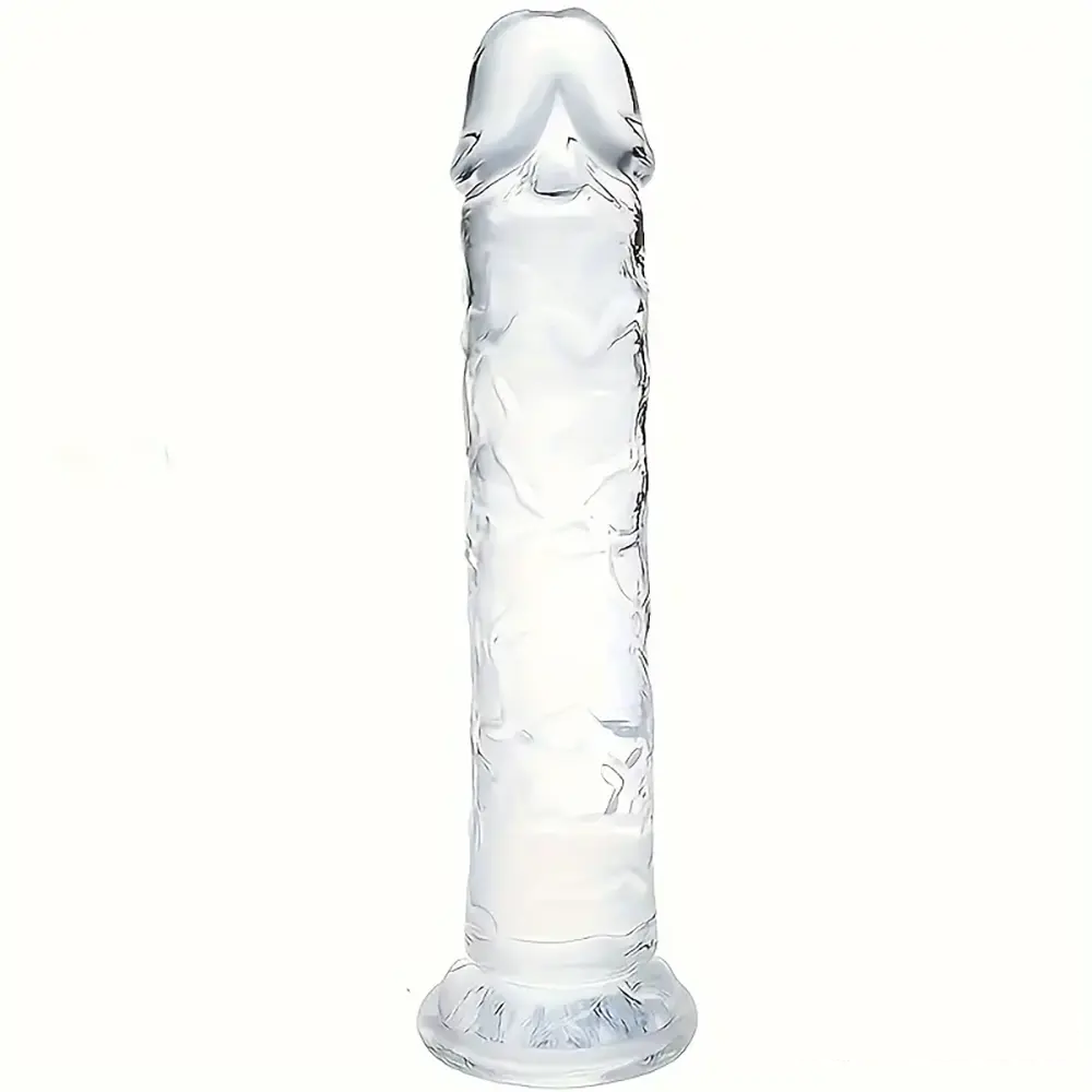 6.5in 7.68in 9.65in Clear Real Dildo For G-Spot Vaginal Sex Stimulation