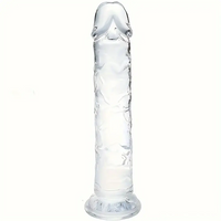 6.5in 7.68in 9.65in Clear Real Dildo For G-Spot Vaginal Sex Stimulation