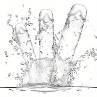 6.5in 7.68in 9.65in Clear Real Dildo For G-Spot Vaginal Sex Stimulation