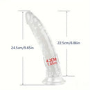 6.5in 7.68in 9.65in Clear Real Dildo For G-Spot Vaginal Sex Stimulation