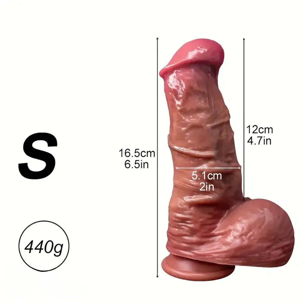 6.5in 7.9in 9.4in Realistic Thick Silicone Adult Pleasure Soft Dildo