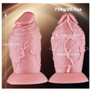 6.5in 7in Realistic Silicone Soft Thick Fat Anal Dildo With Real Veins