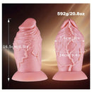 6.5in 7in Realistic Silicone Soft Thick Fat Anal Dildo With Real Veins