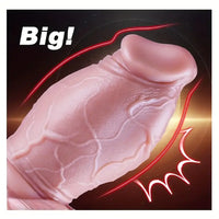 6.5in 8.3in Real Silicone Soft Thick Fat Men Love Big Dildo With Veins