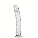 6.5in Clear Unisex Glass Crystal Dildo For Female Male Lesbian Gay