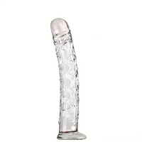 6.5in Clear Unisex Glass Crystal Dildo For Female Male Lesbian Gay