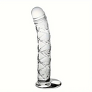 6.5in Clear Unisex Glass Crystal Dildo For Female Male Lesbian Gay