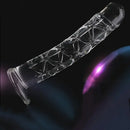 6.5in Clear Unisex Glass Crystal Dildo For Female Male Lesbian Gay