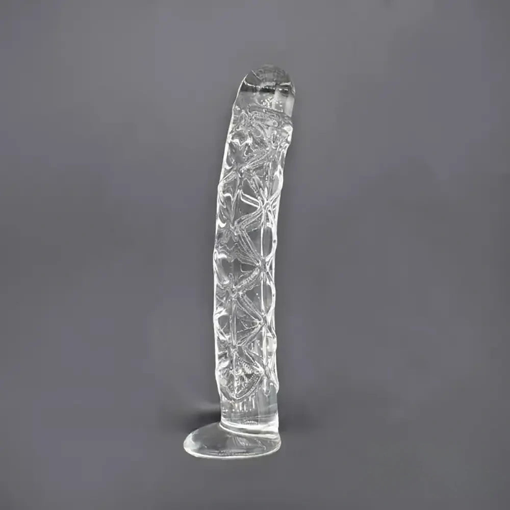 6.5in Clear Unisex Glass Crystal Dildo For Female Male Lesbian Gay