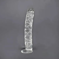 6.5in Clear Unisex Glass Crystal Dildo For Female Male Lesbian Gay