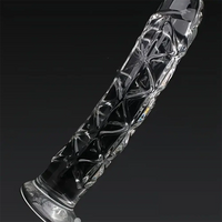 6.5in Clear Unisex Glass Crystal Dildo For Female Male Lesbian Gay