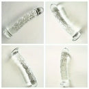 6.5in Clear Unisex Glass Crystal Dildo For Female Male Lesbian Gay