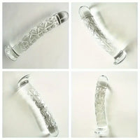 6.5in Clear Unisex Glass Crystal Dildo For Female Male Lesbian Gay